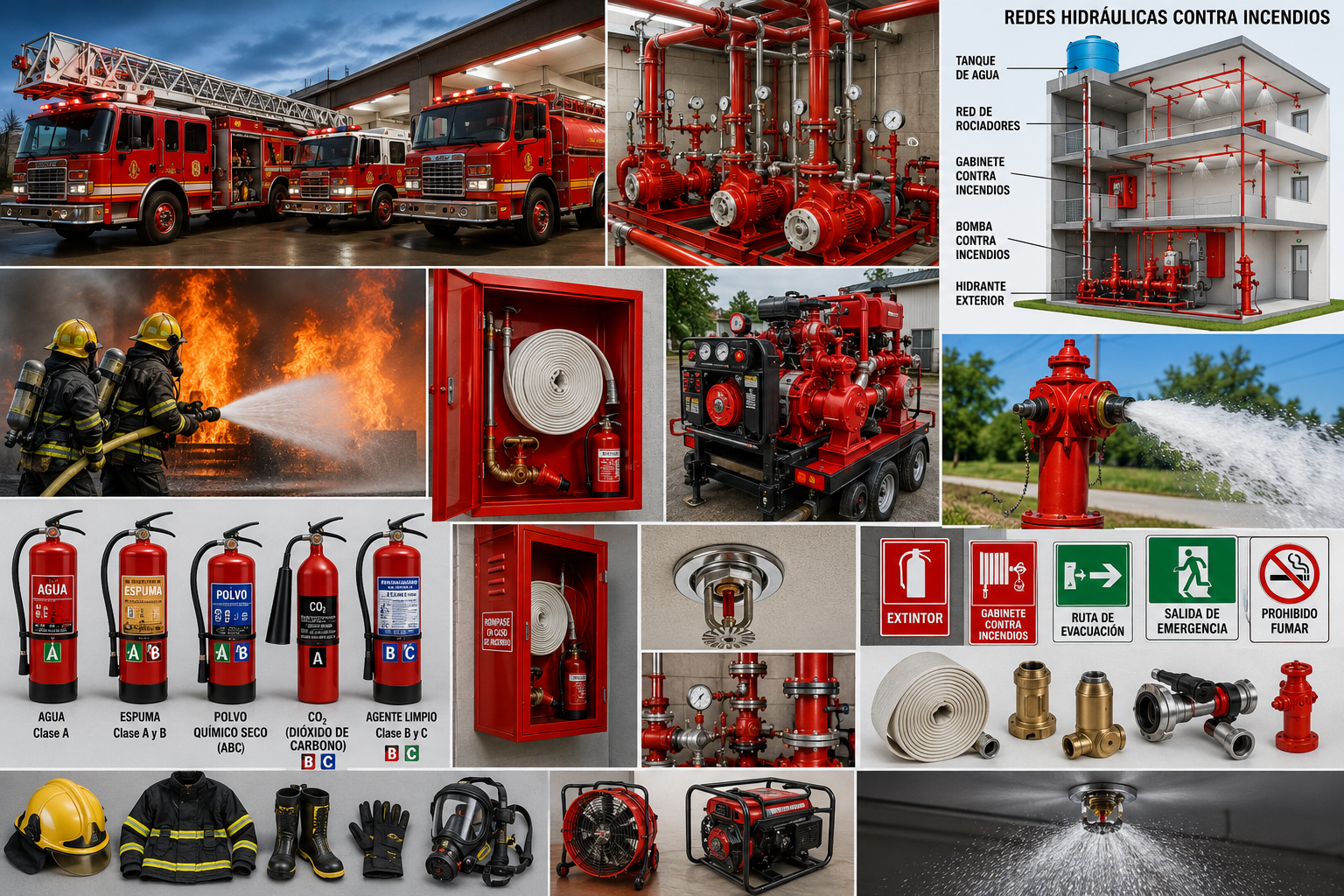 Equipos y redes contra incendio